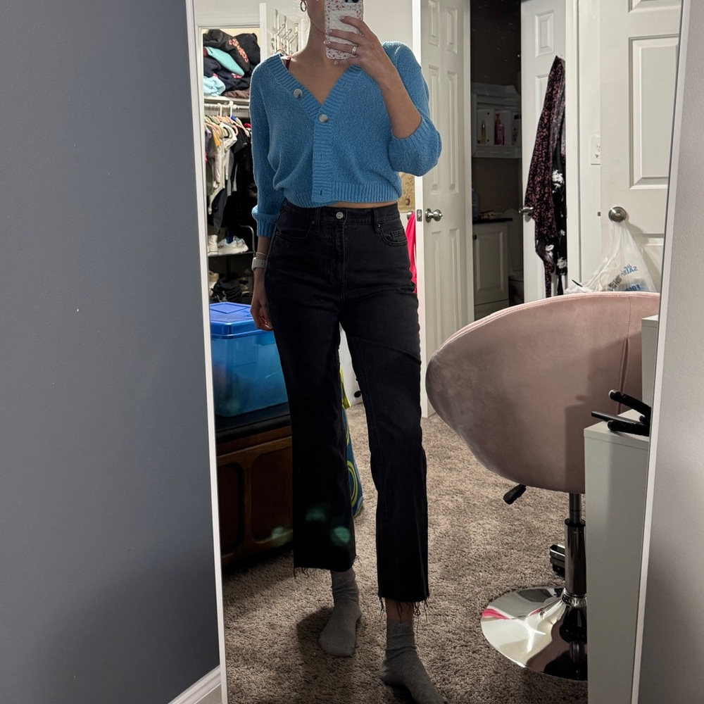 PacSun Black Crop Boot Jeans